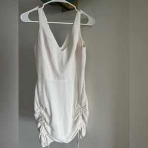Amanda Uprichard Ruched Mini Dress White Size Petite